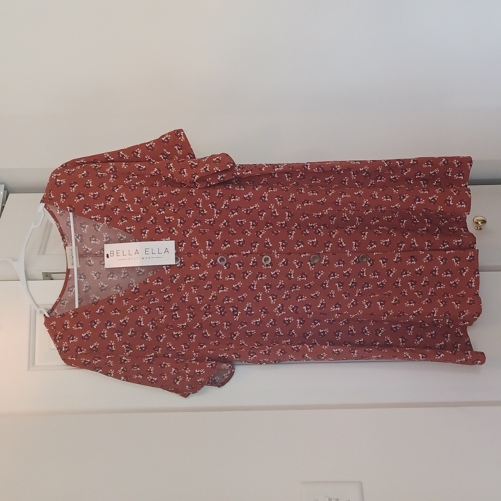 NWT  XXL Floral Print VNeck Mini
